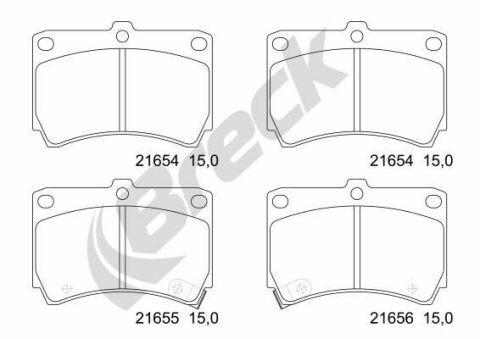 Колодки тормозные (передние) Kia Rio 00-05/Mazda 3 -98