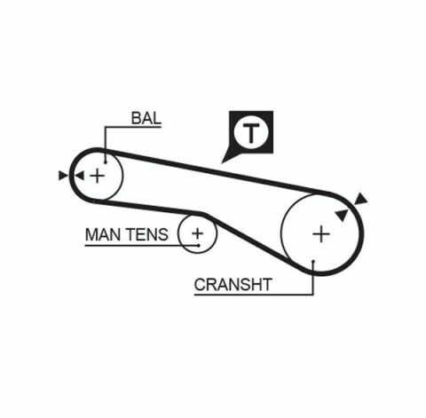 Комплект ГРМ Mitsubishi Space Wagon/Galant 2.0 96-04 (29x122z)