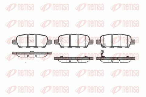 Тормозные колодки задние NISSAN Qashqai, Teana, Tiida, Murano X-TRAIL 06/01-