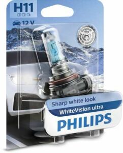 Лампа H11 WhiteVision ultra +60% (4000K) B1 12V 55W PGJ19-2 (замена 12362WHVB1)