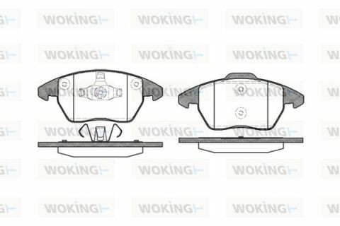 Тормозные колодки перед. Citroen C4/Peugeot 207/208/307/308/Jetta IV 07-