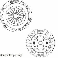 Комплект сцепления Combo 1.7CDTi (74kW) 04-(228mm)