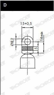 MONROE BMW Амортизатор багажника 5 E34 88-95 с спойлером