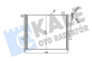 KALE BMW Радиатор кондиционера 3 E46