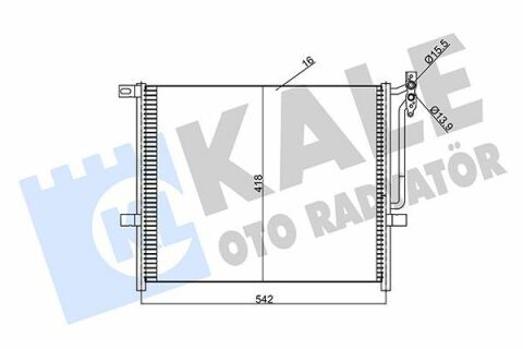 KALE BMW Радіатор кондиціонера 3 E46