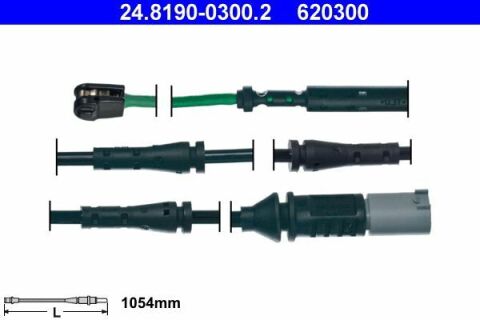 Датчик износа тормозных колодок (задних) BMW 5 (F07) 09- (L=1054mm)