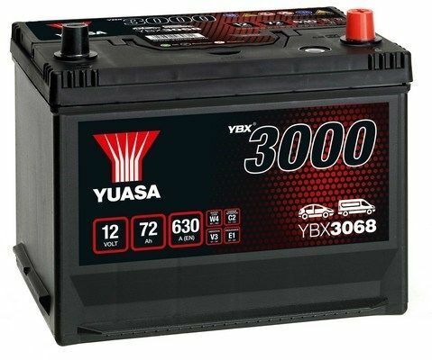 Yuasa 12V 72Ah SMF Battery Japan YBX3068 (0)