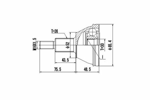 Шарнирный комплект, приводной вал Шарнирный комплект, приводной вал