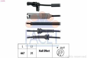 Датчик ABS BMW 1(E81), 3(E90) 05- передн Л/Пр
