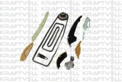 KRAFTVOLL VW К-кт ланцюга ГРМ (3 ланцюги + 6 шт. направляючих + шестерня + 2 натягувачі) Audi A4, A5, A6, Q5 1.8/2.0 07-