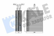 Випарник Opel Corsa B, Combo