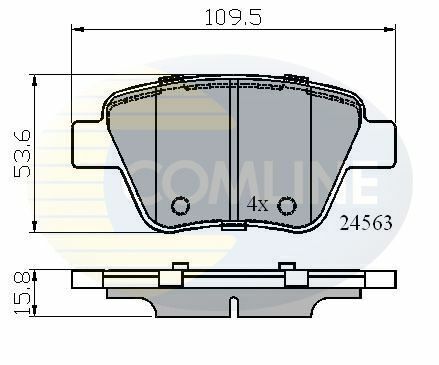 CBP02022 Comline - Гальмівні колодки до дисків