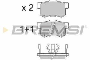 Тормозные колодки зад. Honda Accord VIII/CR-V 01-06 08-(akebono)