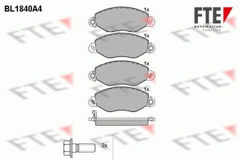 Колодки тормозные (передние) Ford Transit 00-06 (FWD)