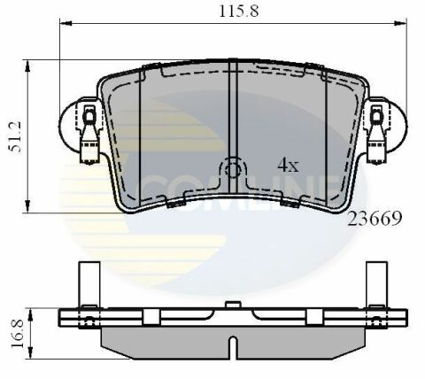 CBP01036 Comline - Тормозные колодки для дисков