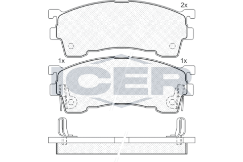 Колодки тормозные (передние) Mazda 626 IV/V 91-02/MX-6 92-97/Ford USA Probe 93-98