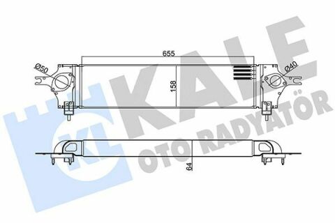 KALE NISSAN Интеркулер Qashqai 1.5/2.0dCi 07-