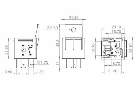 Реле багатофункціональне (12V) Hyundai/Toyota