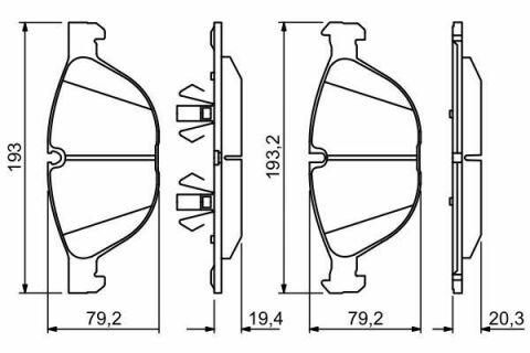 Колодки тормозные (передние) BMW X5 (E70/F15/F85) 06-/X6 (E71/E72/F16/F86) 08-