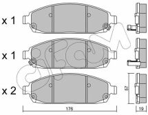 Гальмівні колодки Grand Cherokee/Commander 05-10 3.0-5.7
