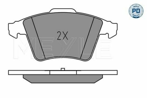 Колодки тормозные (передние) VW T5 03-(с датчиком)