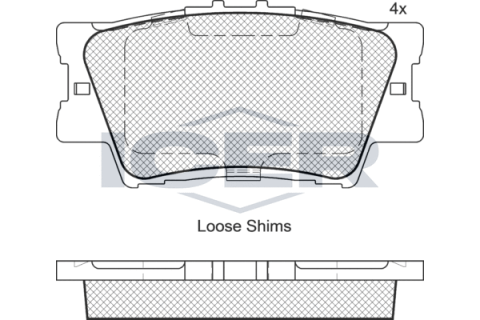 Колодки гальмівні (задні) Toyota Camry/Rav4 IV 05-/Avalon 12-18/Lexus ES 06-18