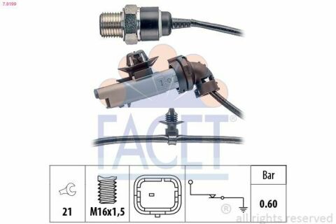 Датчик тиску оливи (0,5bar/1 конт./сірий) Berlingo/Partner/C4/308 09- 1.6HDi Датчик тиску оливи (0,5bar/1 конт./сірий) Berlingo/Partner/C4/308 09- 1.6HDi