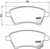 Комплект тормозных колодок из 4 шт. дисковые