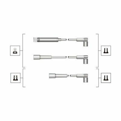 Проводи запалювання Opel Ascona/Corsa/Kadett/Omega/Vectra 1.2-2.4-95 (високовольтні) (к-кт) (MSQ0072)