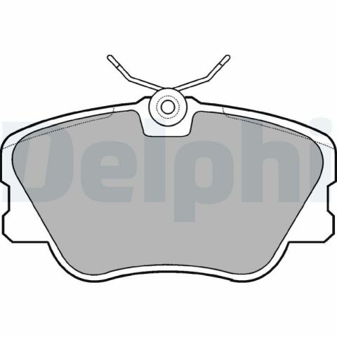 DELPHI DB Гальмівні колодки передн. W124201 (LP608 з датч.) DELPHI DB Гальмівні колодки передн. W124201 (LP608 з датч.)