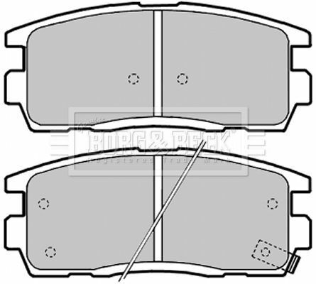 Комплект гальмівних накладок, дискове гальмо Комплект гальмівних накладок, дискове гальмо