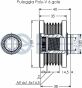 Шків генератора astra j 09-, фото 2 - інтерент-магазин Auto-Mechanic