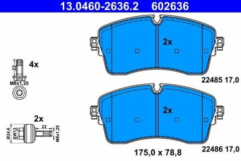 Колодки тормозные (передние) Land Rover Discovery 14-/Range Rover Evoque 18- (Lucas/TRW) (с болтами)