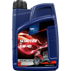 Мото оливковое Vatoil Scooter 4T 5W40 Synthetic 1л. (API SL, JASO MA-2)
