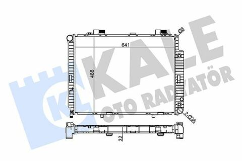 KALE DB Радиатор охлаждения W210 2.0/3.2 95-