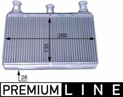 Радіатор пічки BMW 5(E60/E61/E63) 2.0-5.0 01-10 Радіатор пічки BMW 5(E60/E61/E63) 2.0-5.0 01-10