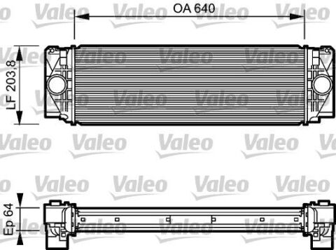 Радиатор интеркулера MB Sprinter 2.2-3.0 CDI/VW Crafter 2.5TDI 06-