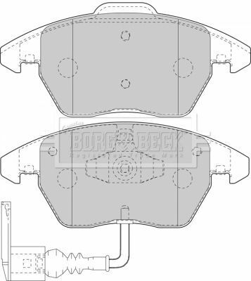 BBP1876 BORG & BECK - Гальмівні колодки до дисків