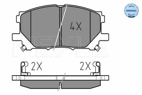 Колодки тормозные (передние) Lexus RX 03-(140.8x59.5)