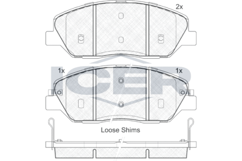 Колодки гальмівні (передні) Hyundai Santa Fe II/III/Genesis 06-/Kia Sorento/Ssangyong Korando 09-