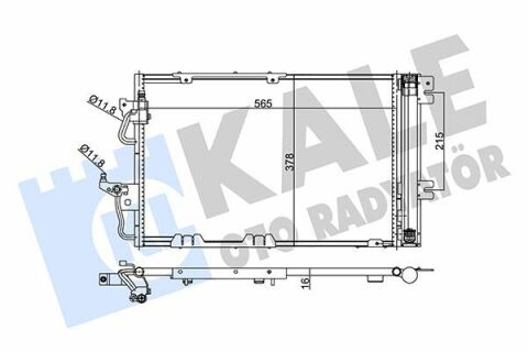 Радіатор кондиціонера astra h 05-