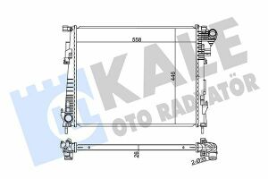 KALE RENAULT Радіатор охолодження Trafic II, Opel Vivaro, Nissan 2.0dCi 06-