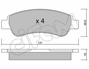 Гальмівні колодки Boxer/Ducato/Jumper (06-21)