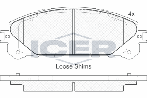 Колодки тормозные (передние) Toyota Camry 17-/Highlander 07-/Rav4 IV/V/Lexus ES 12-/NX 14-/RX 08-