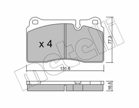 Колодки гальмівні (передні) Land Rover Range Rover 02-13