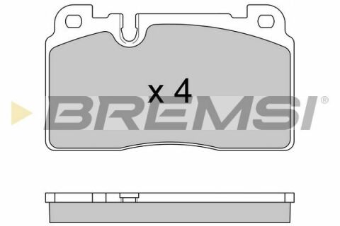 Гальмівні колодки пер. Audi A6/A7/Q5 10- (Brembo)