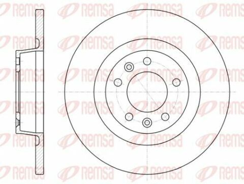 Диск тормозной заднийjumpy,fiat scudo,peugeot expert 07-