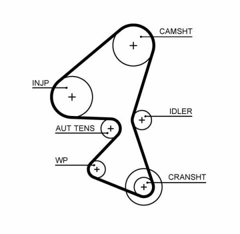 Ремень ГРМ Citroen Berlingo/C3/C4/Jumpy 1.6 HDI 08-/Ford Focus/Fiesta/Mondeo 1.5TDCi 15- (141x20)