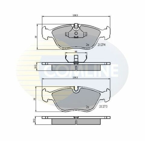 CBP0719 Comline - Тормозные колодки для дисков