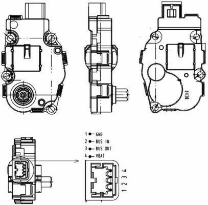 Кран печи MB W204/S204/W212/S212/W221/W463/BMW 5 (F10/F11)/6 (F12/F13)/Audi A4/A5 07-